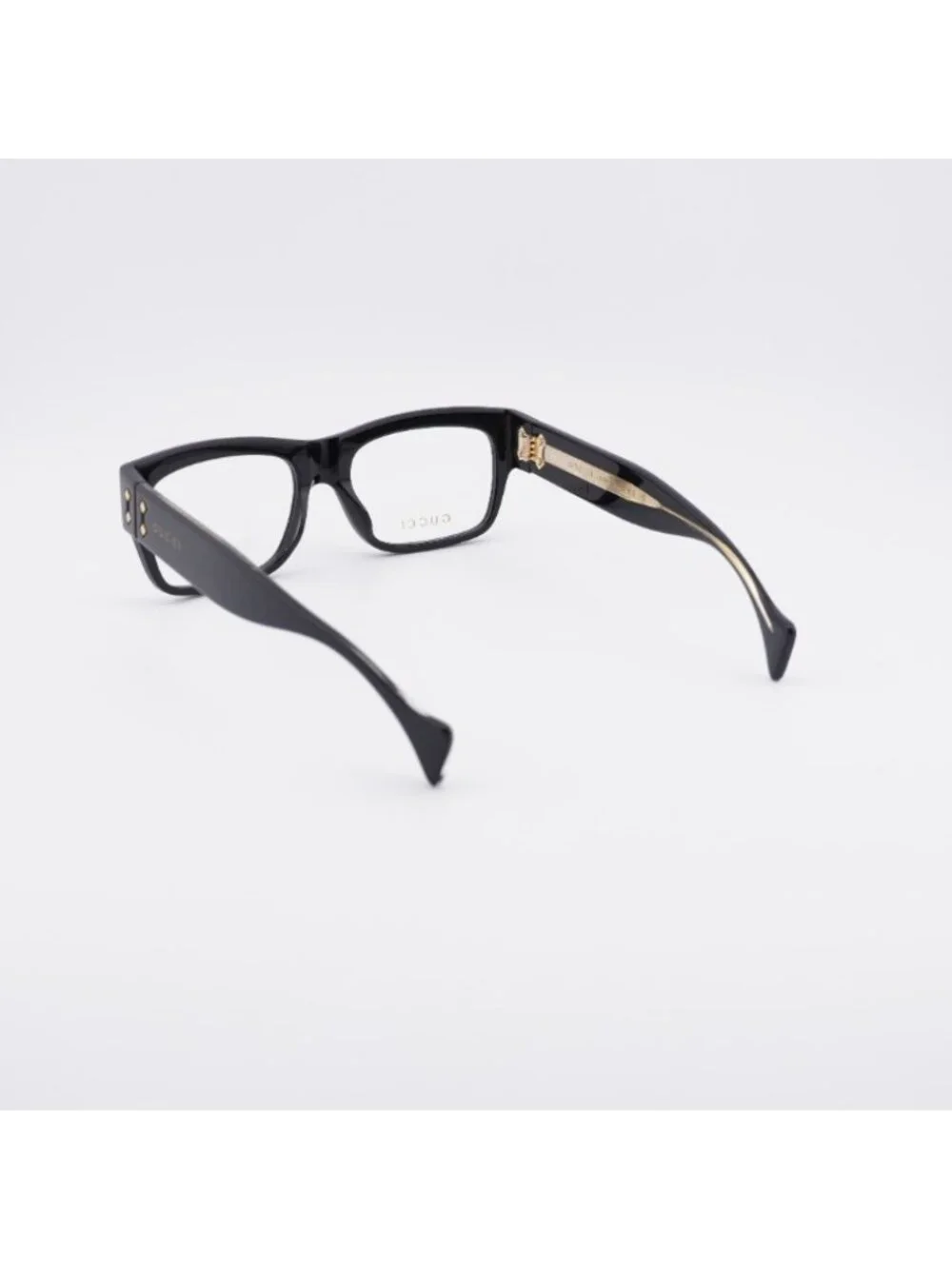 Gucci GG1707O 006 Eyeglasses Black 56mm Square Frame